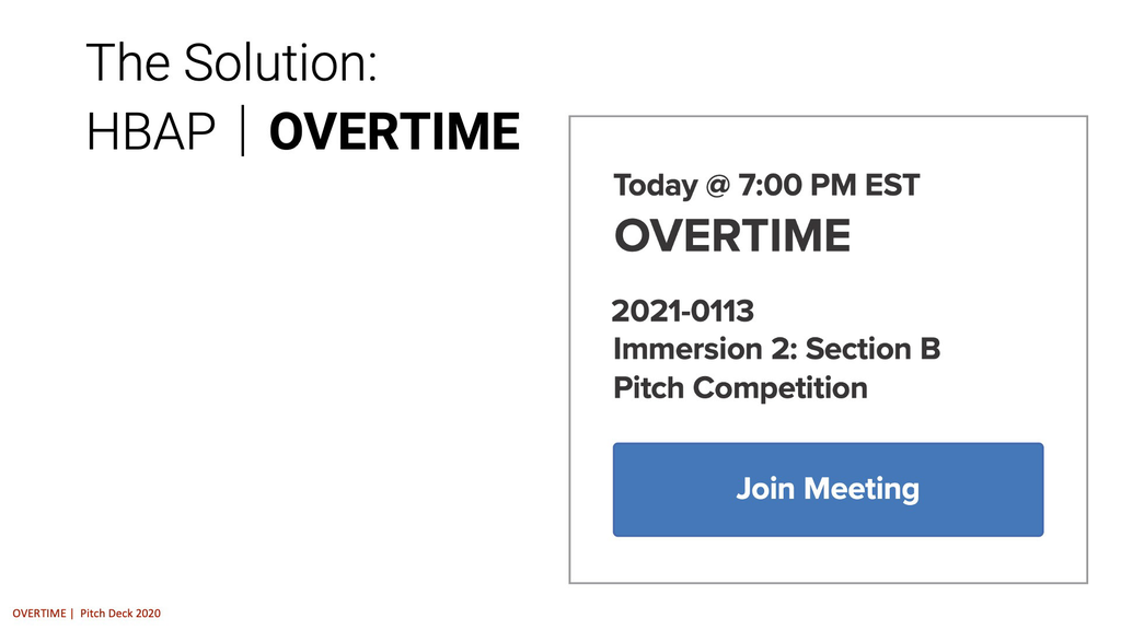 OVERTIME | initiative